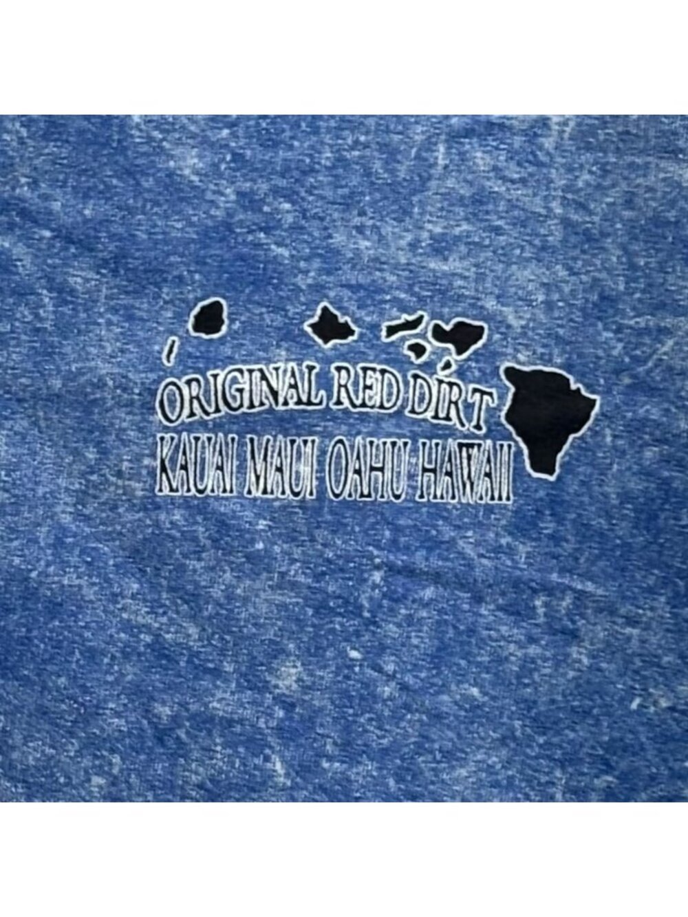 Vintage Y2K Red Dirt Acid Wash Hawaii Tee S Print Souvenir Tourist T-Shirt - Picture 3 of 4